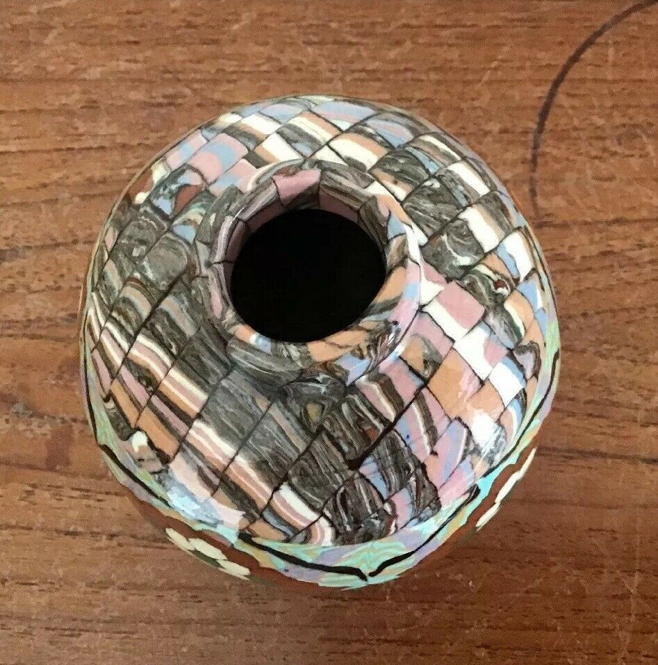 Earthenware vase Gerbino Vallauris vintage ceramics