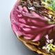 Vintage Vallauris A.M. plate – quadrilobed enamelled bowl with lemon – 50s