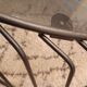 Metal and glass coffee table