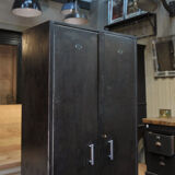 Metal cabinet with 2 doors, 1950s