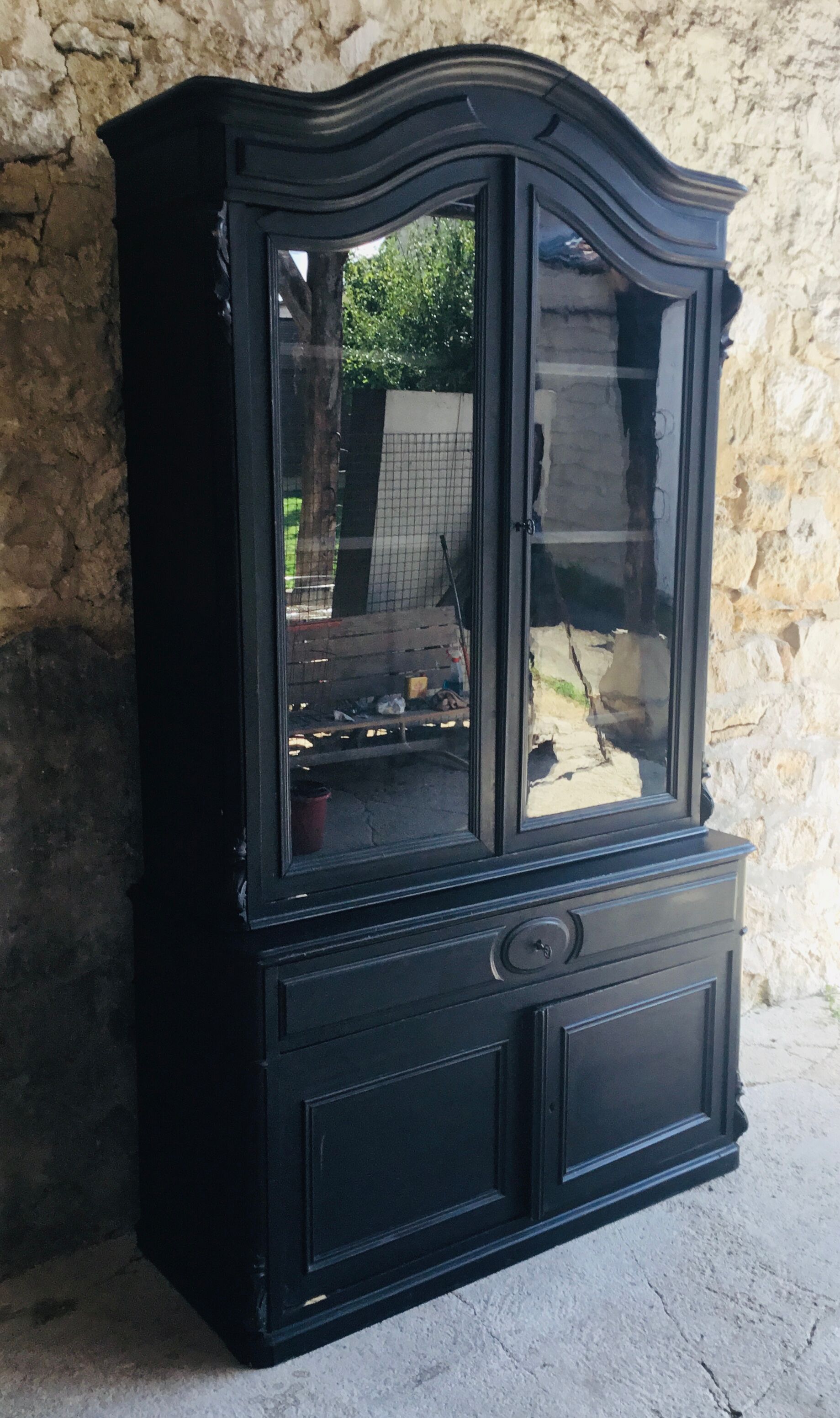 Black glazed sideboard Napoleon III era
