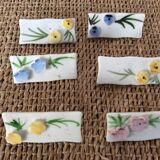 6 porcelain knife holders