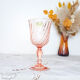 set of 6 red wine glasses pink rosaline luminarc arcoroc 14.5cm vintage