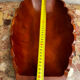 Vintage Red Carved Wooden Bowl / Pocket Dish - 41 / 25 / H 8 cm