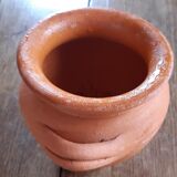 Terracotta vase with two handles