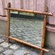 Vintage mirror in faux bamboo from the late 19th century 60x50cm