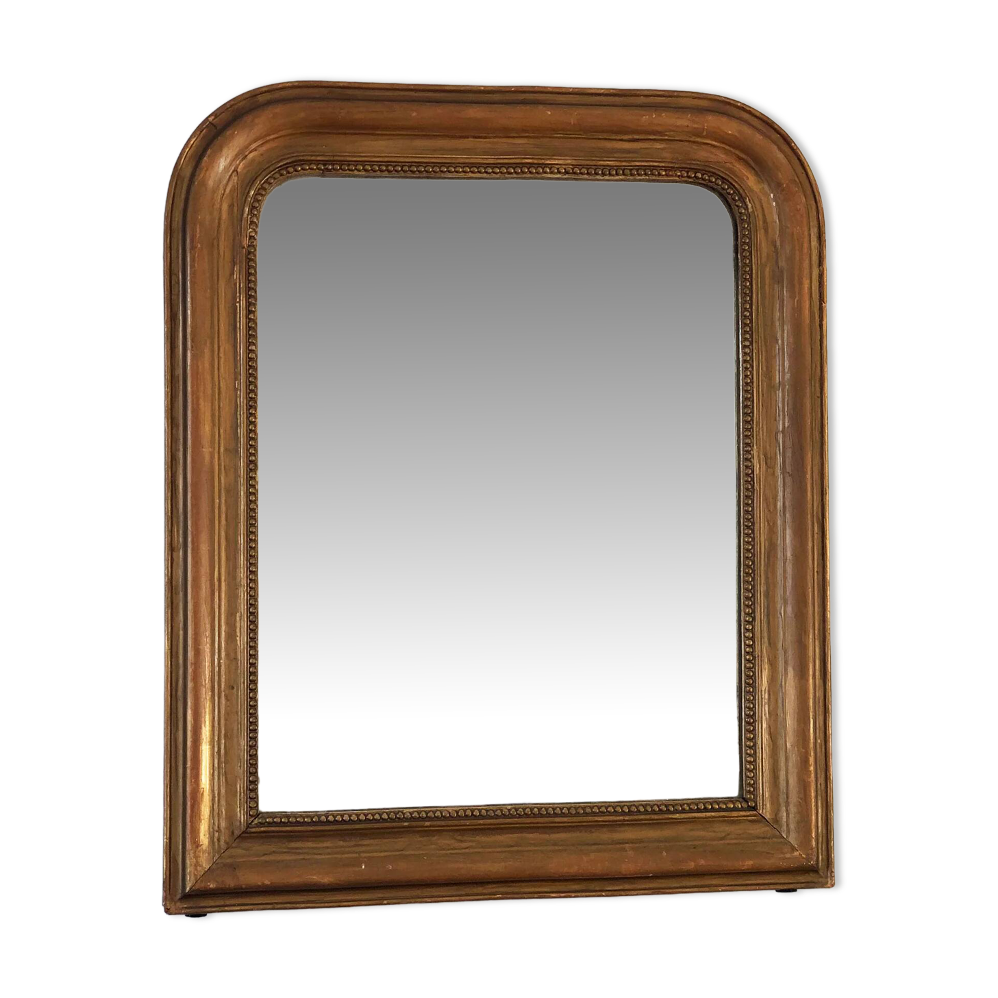 Large antique French Louis Philippe giltwood mirror – late 19th century