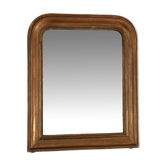 Large antique French Louis Philippe giltwood mirror – late 19th century