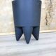 Stool or black Ubu bedside table by Philippe Starck vintage 1990s dent