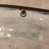 Isaac Lane Muse, brass and enamel plaque.