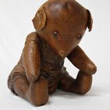 Leather teddy bear
