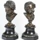 "The Children of Bacchus" Pair of Putti in bronze Late 19th Century