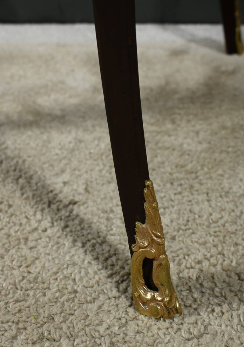 Mahogany Games Table, Louis XV/Louis XVI Transition Style – Late 19th Century