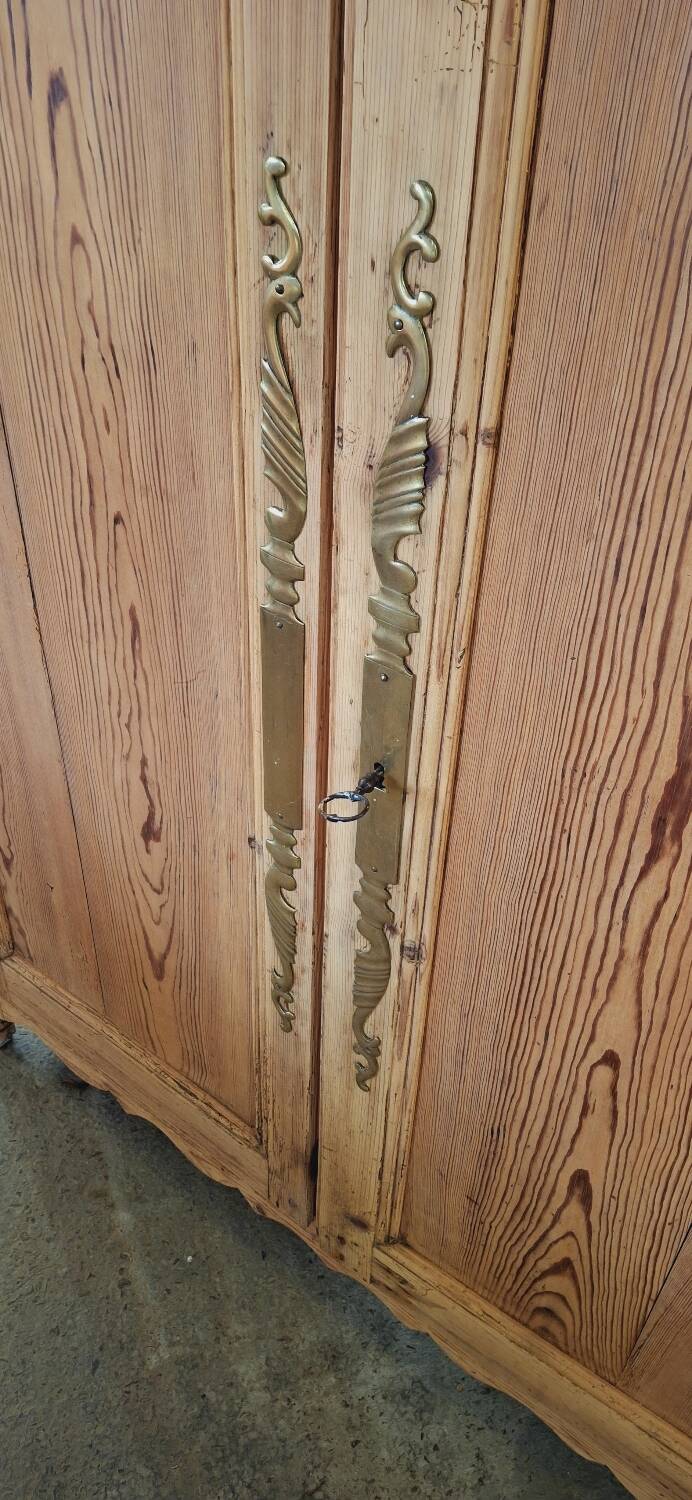 Antique fir wardrobe