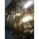 Murano Style Glass Chandelier, Fumé Tone