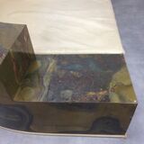 Sculptural brass sofa 70s