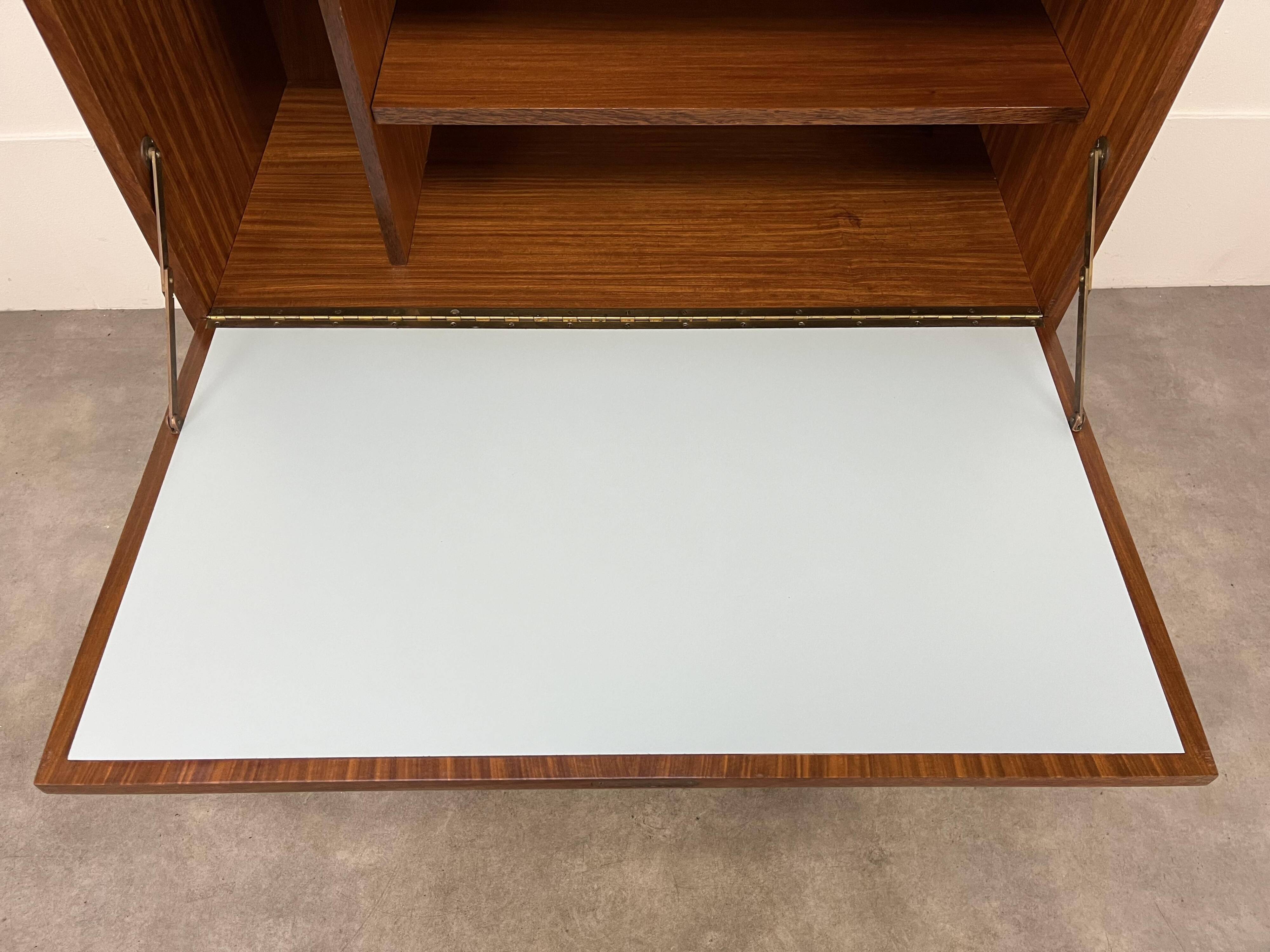 Marcel Gascoin secretary desk, reconstruction style, 1950s, for Alveole