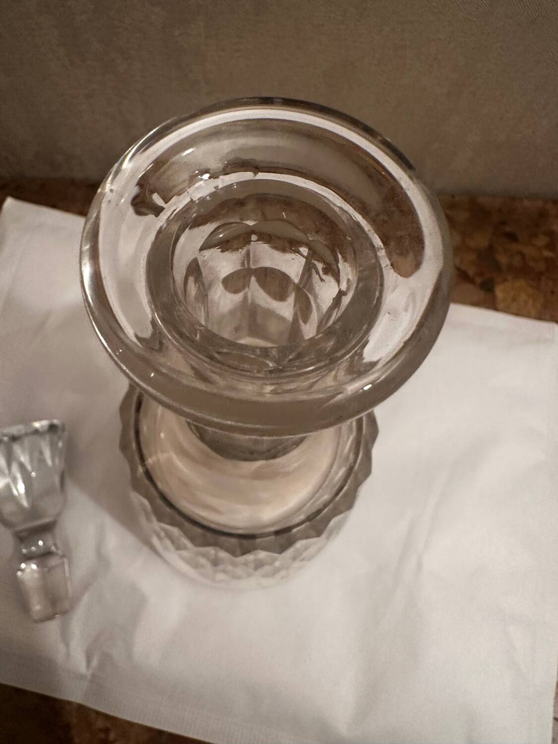 Baccarat Crystal Wine Carafe Model Carcassonne stamped