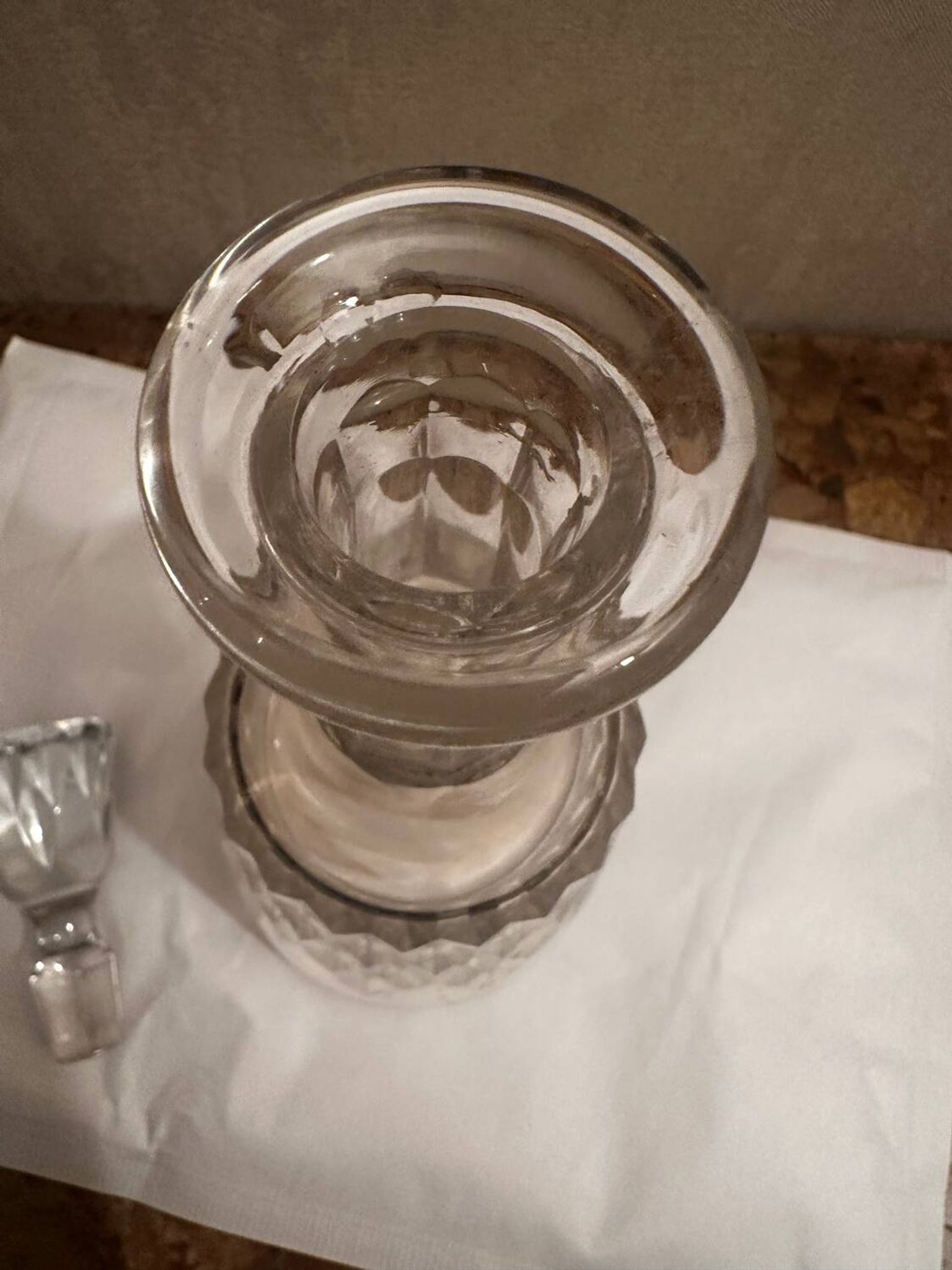 Carafe à Vin Cristal Baccarat Modèle Carcassonne estampillée