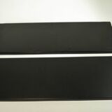 Black and gold metal wall shelf from the 1960s