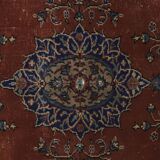 Tapis ancien oriental – rouge brique et bleu 180 cm x 107 cm