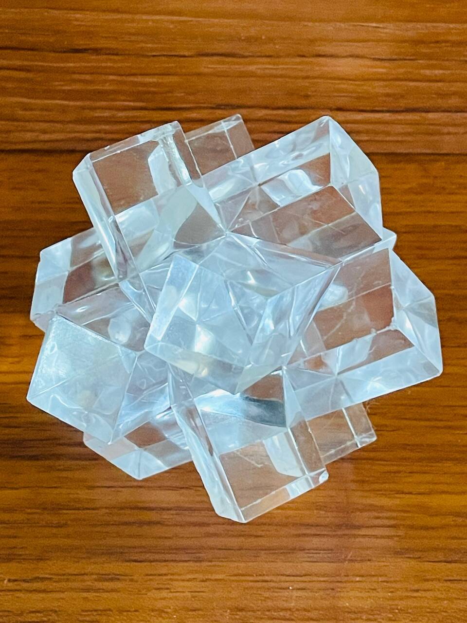 Vintage Chinese Plexiglas Puzzle, Circa 1970s