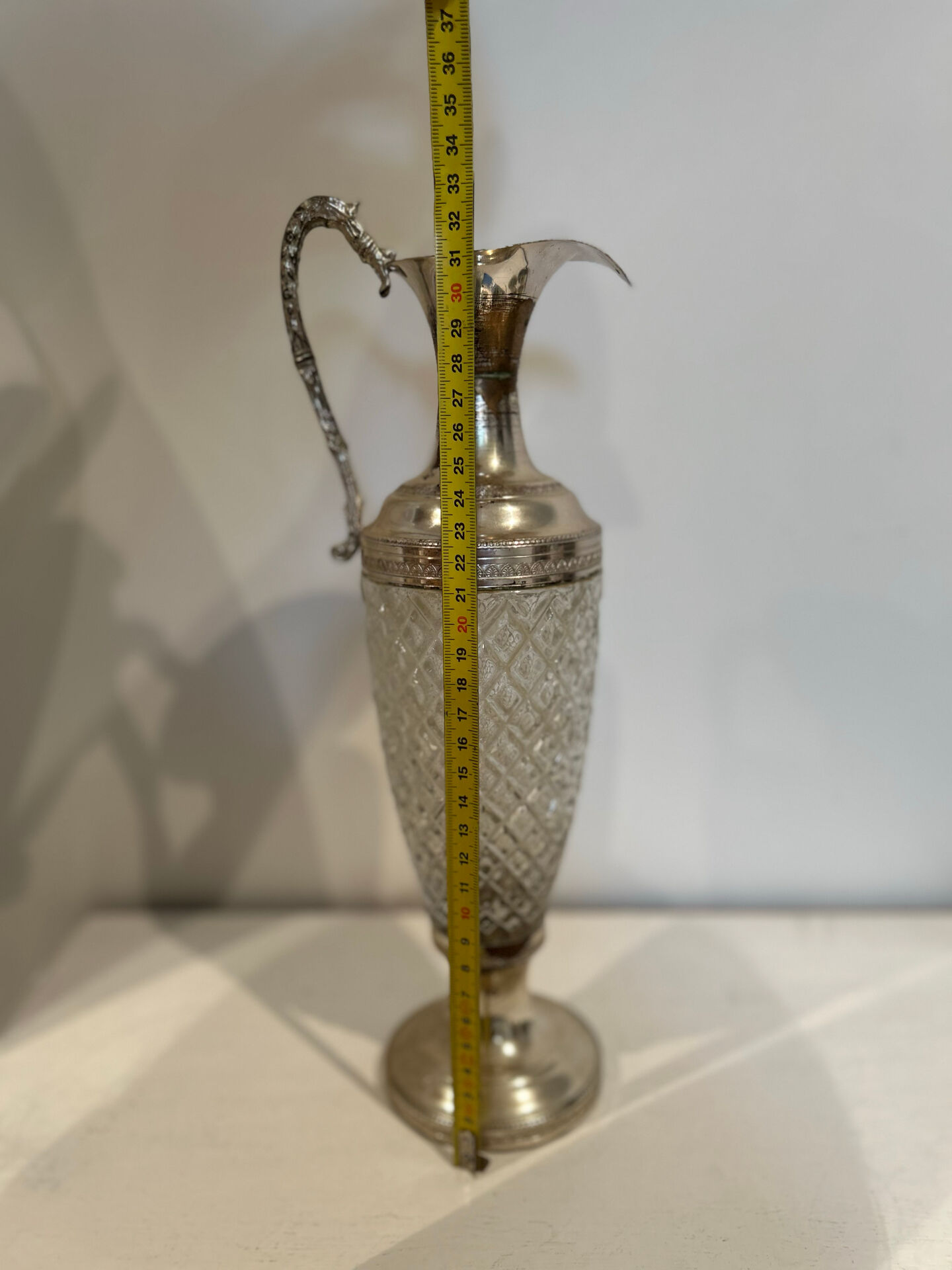 Silver-plated carafe
