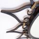Vintage Black metal sun mirror