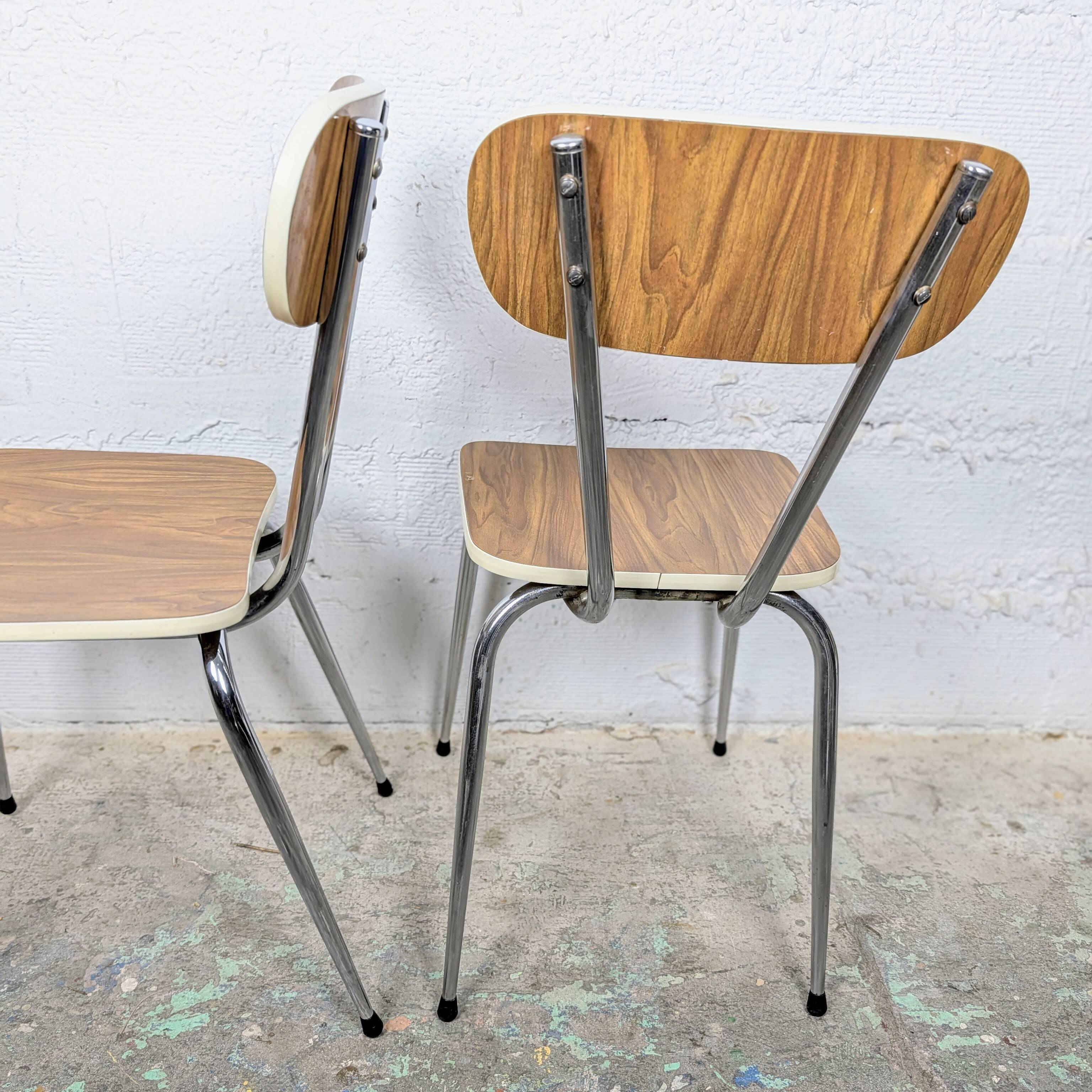 Pair of formica chairs