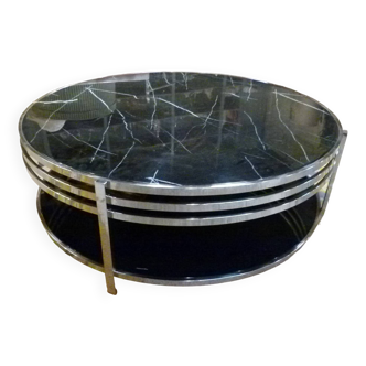 Doctrin Circular marble coffee table