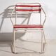 Antique outdoor stacking chairs (circa 1920). Set of 2 pieces.