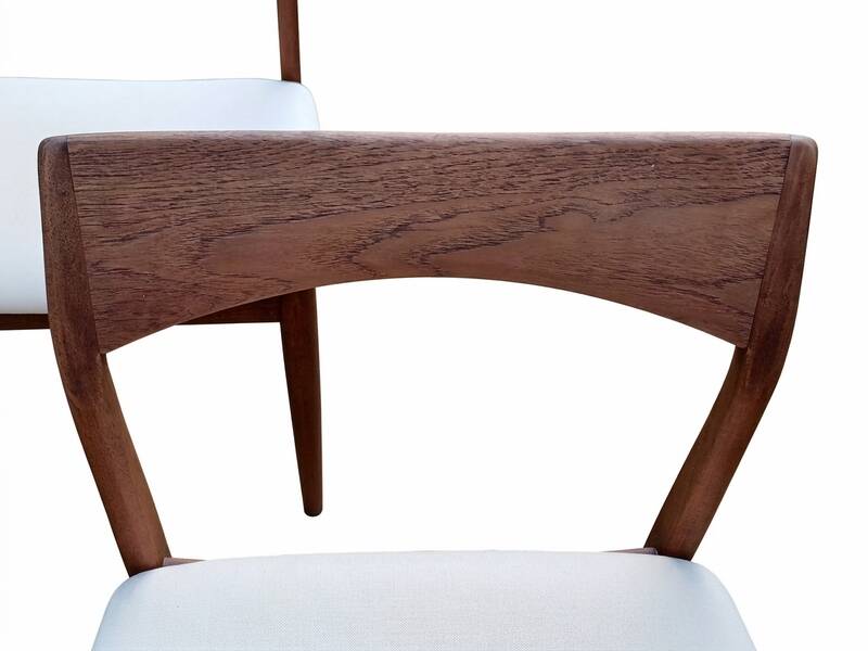 6 chaises danoises par Henning Kjaernulf en teck vintage scandinave 1960