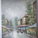 Tableau huile sur toile Paris