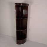 Vintage mahogany corner bookcase 1950's