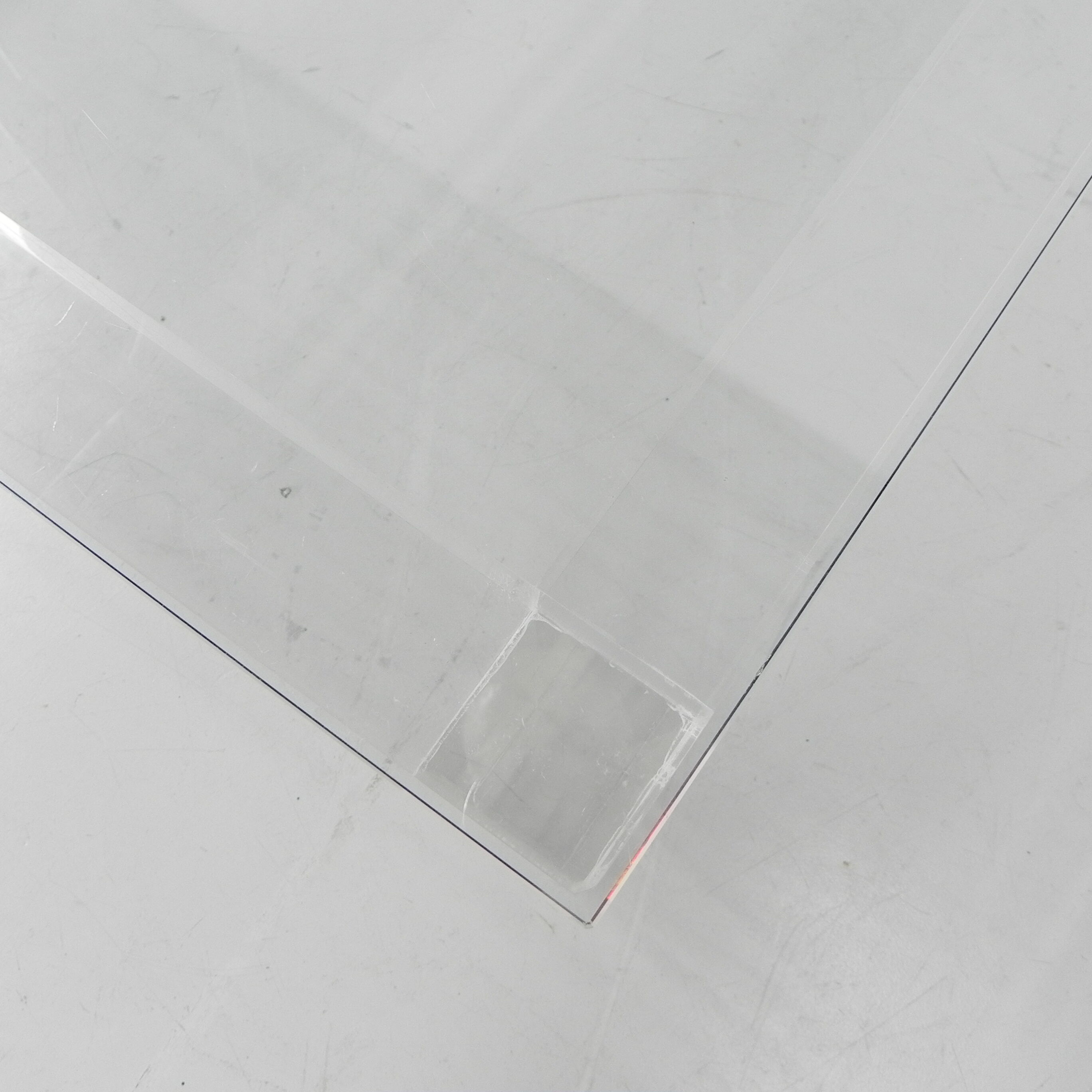Vintage coffee table on perspex legs