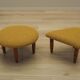 Set of two mustard footstools, Danish design, 1990s, production: Denmark