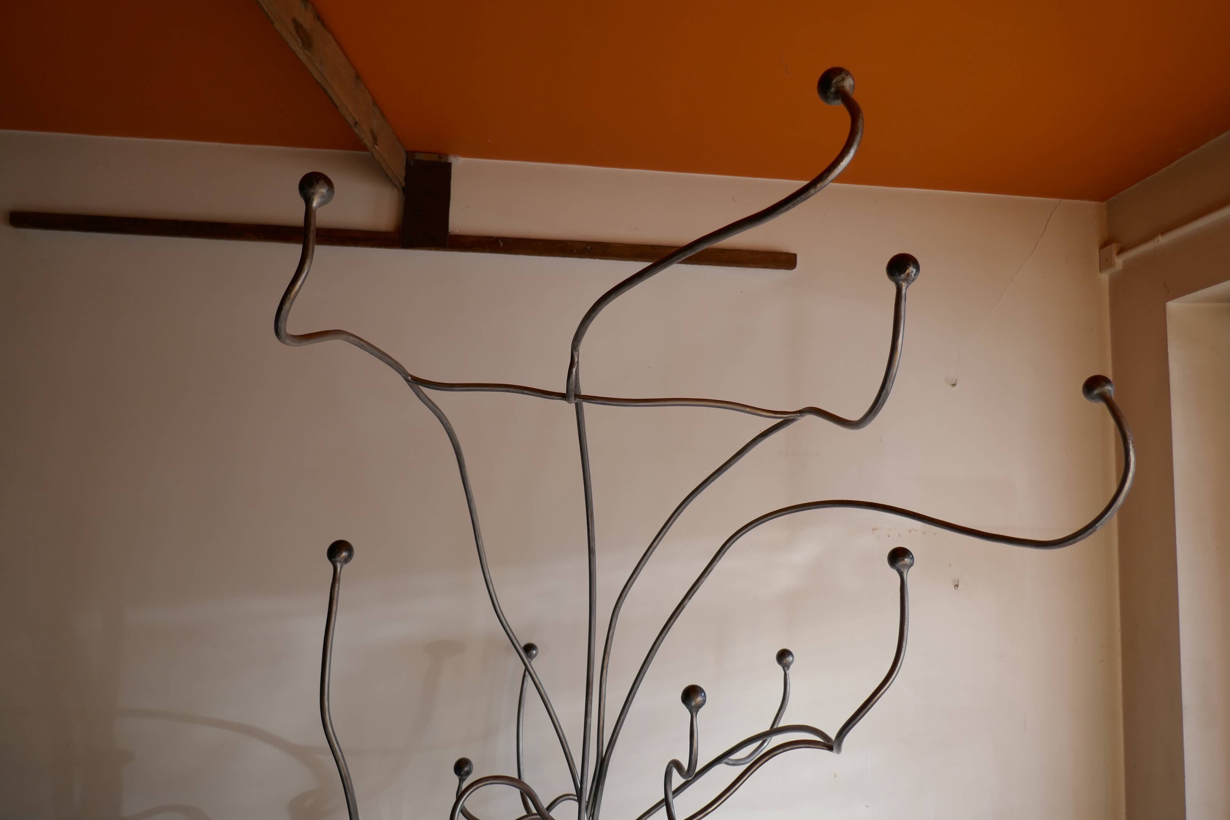 Hat stand – wrought iron art sculpture