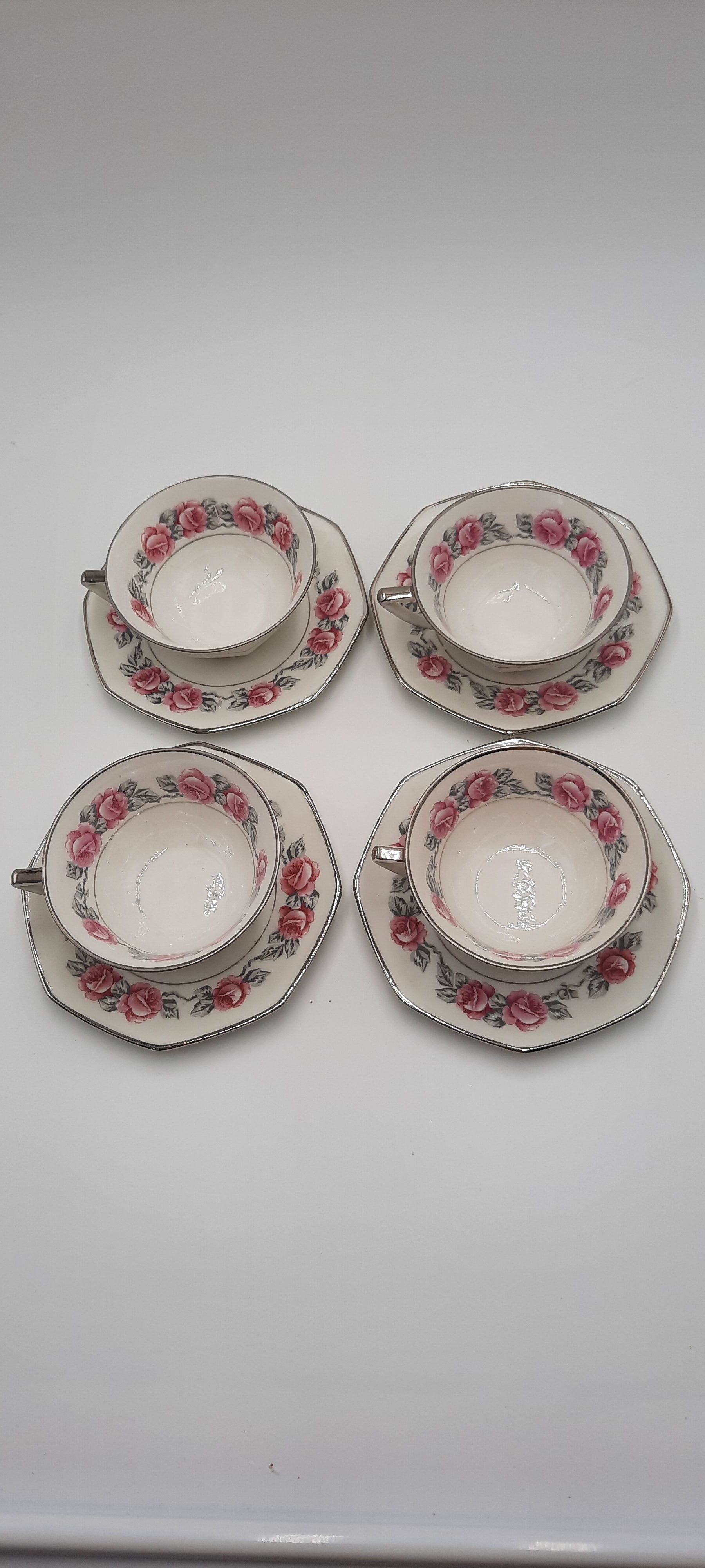 4 tea cup Limoges porcelain
