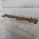 Bamboo wooden coat rack with 4 hooks, 1950s.