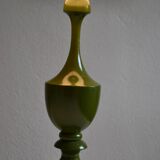 Vintage olive green lamp base circa 1970