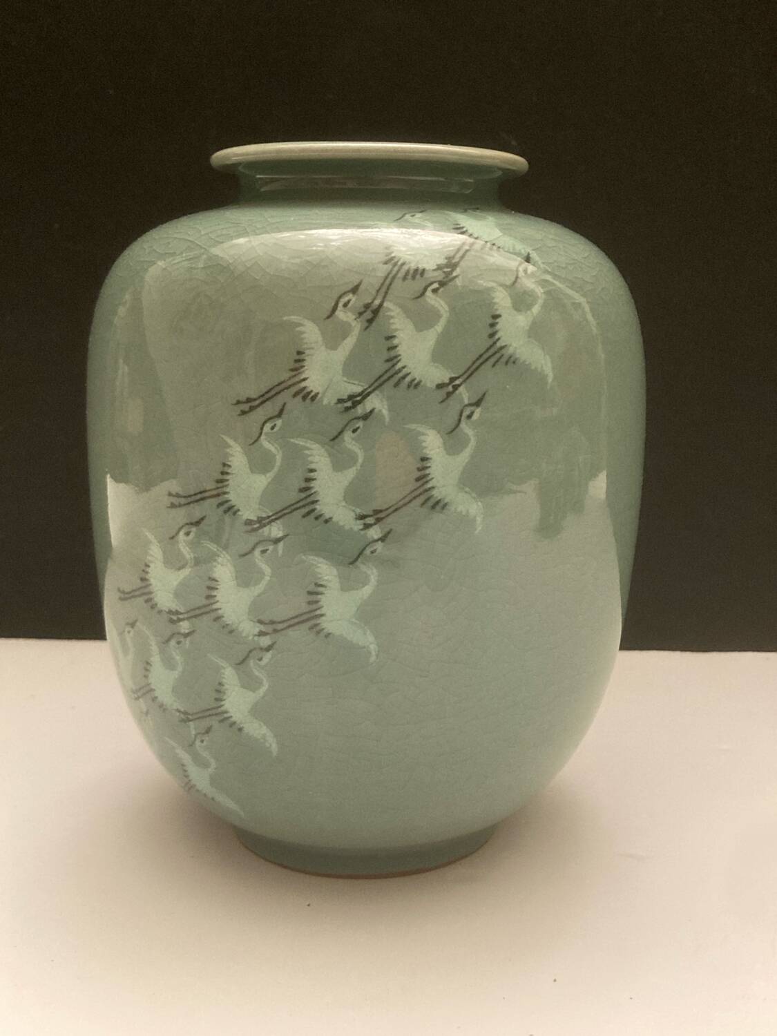 Japanese celadon vase