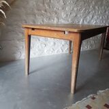 Clear wood farm table