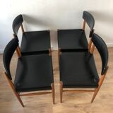 Set of 4 scandinavian chairs