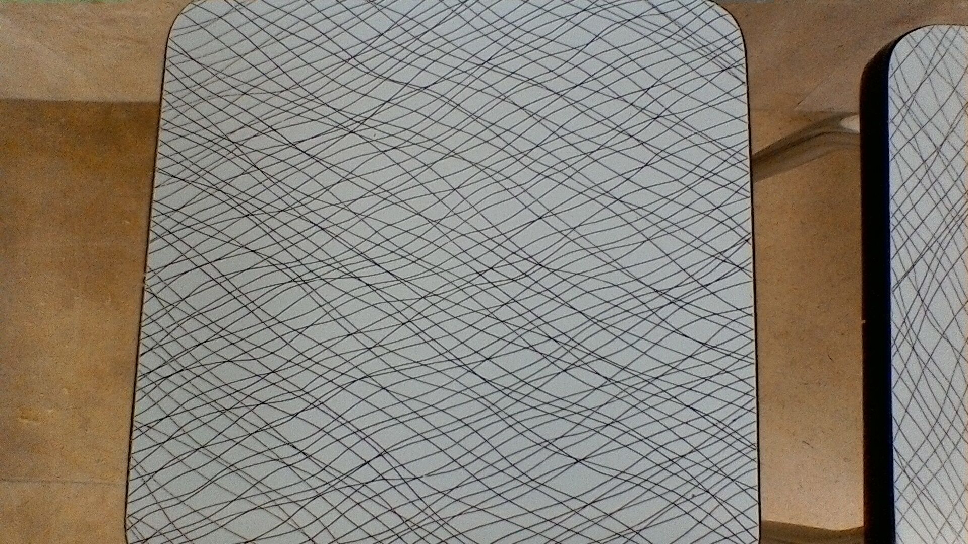 Low stool in formica, vintage