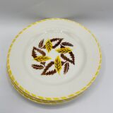Lot de 4 assiettes Digoin