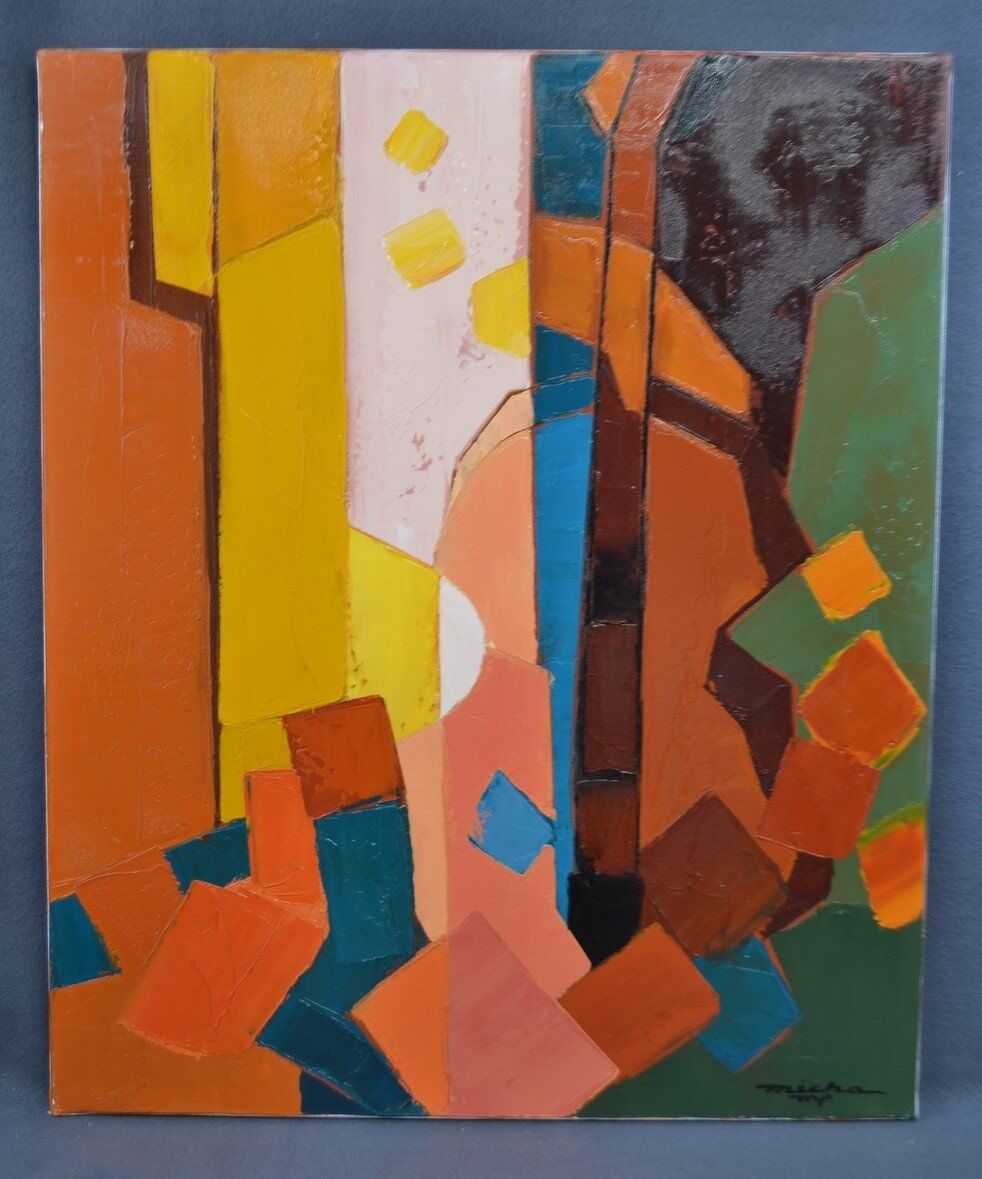 Michel Petiot, known as Micha, Composition for Violin No. 2, canvas