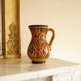 Carafe marocaine Safi – Pichet en céramique traditionnel vintage