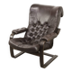 Luxurious Lounge Armchair in Leather, 1970s