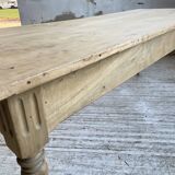 2m walnut drapery farmhouse table