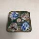Empty cup pocket square coloured enamelled copper vintage